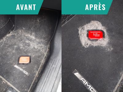 Avant et après nettoyage intérieur